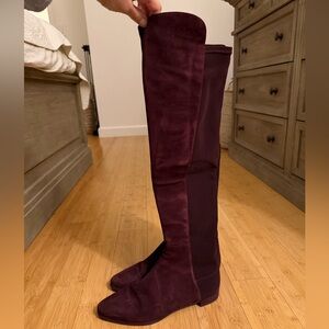 Stuart Weitzman Gams Suede Over the Knee Boots